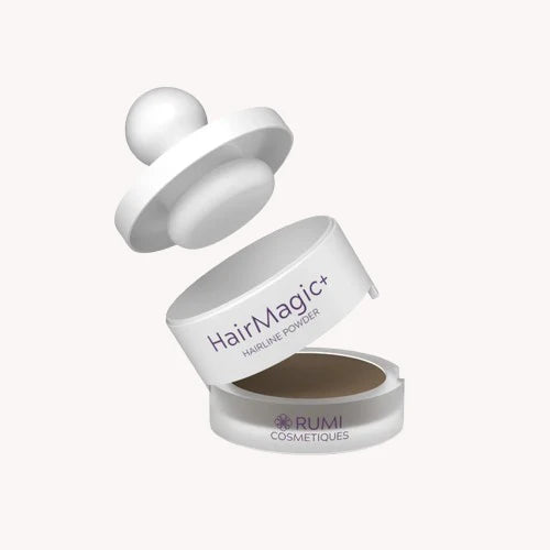 HairMagic+ hairline powder compact with applicator – instant grey root coverage and thinning hair solution