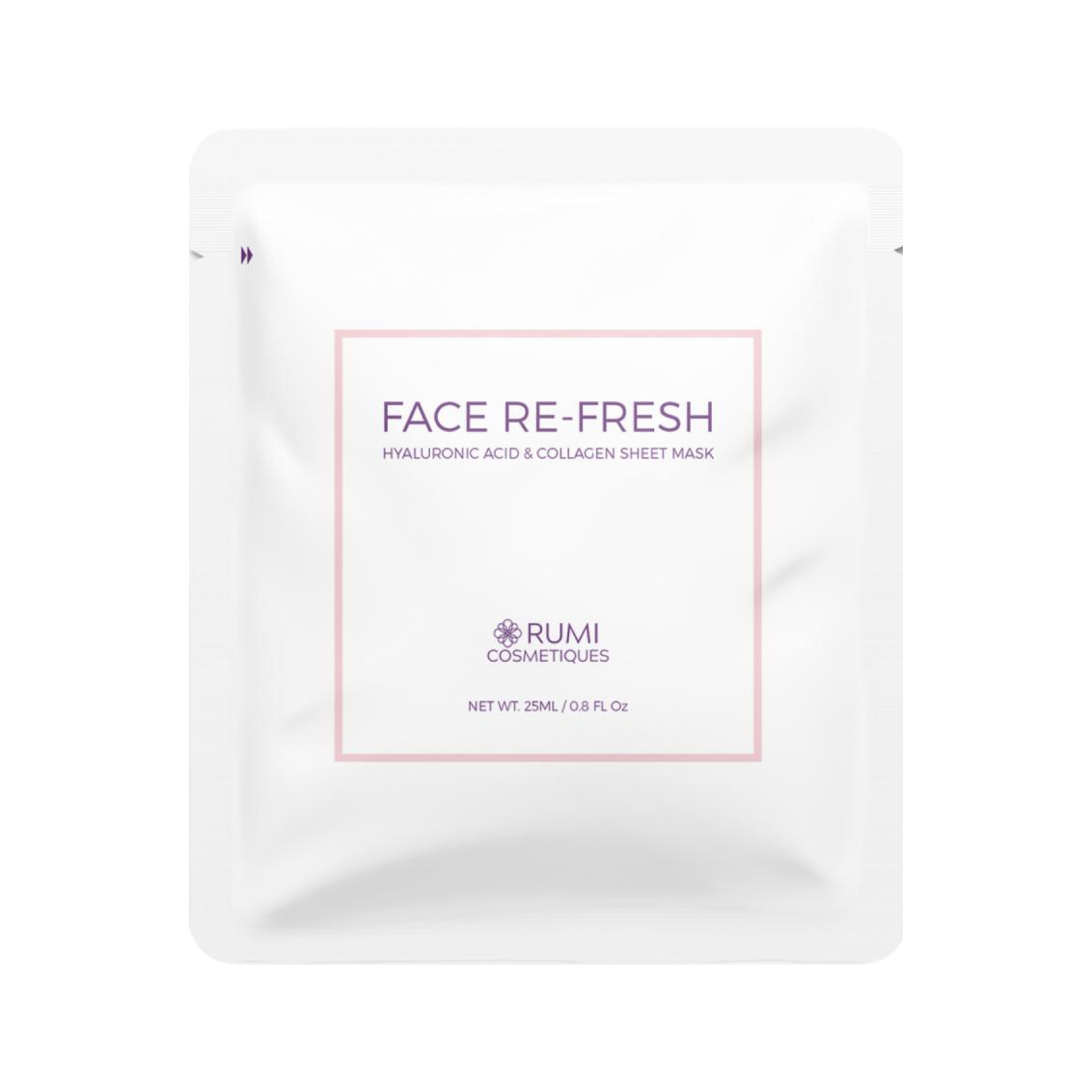 FACE RE-FRESH Hyaluronic Acid & Collagen Sheet Mask